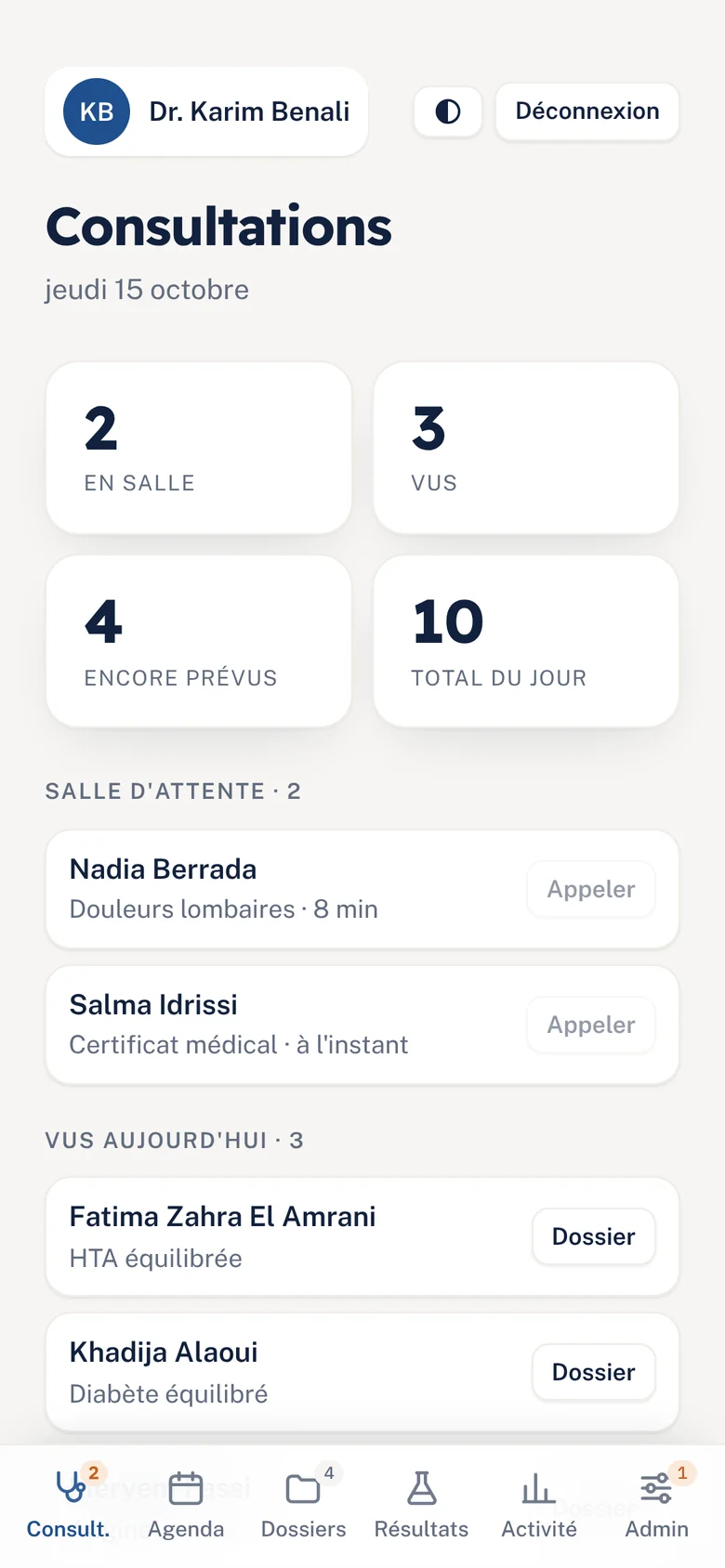 Consultations sur iPhone